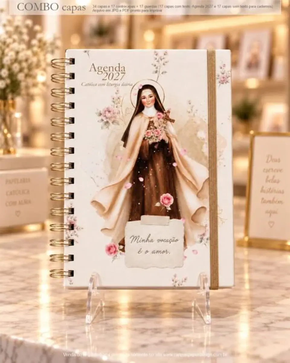Arquivo Digital COMBO 2 CAPAS A5 para Agendas e Cadernos Santos nova versão 9