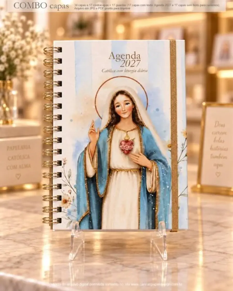 Arquivo Digital COMBO 2 CAPAS A5 para Agendas e Cadernos Santos nova versão 11