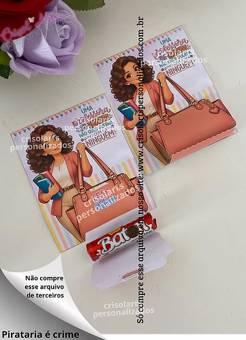Card bolsa batom dia dos professores