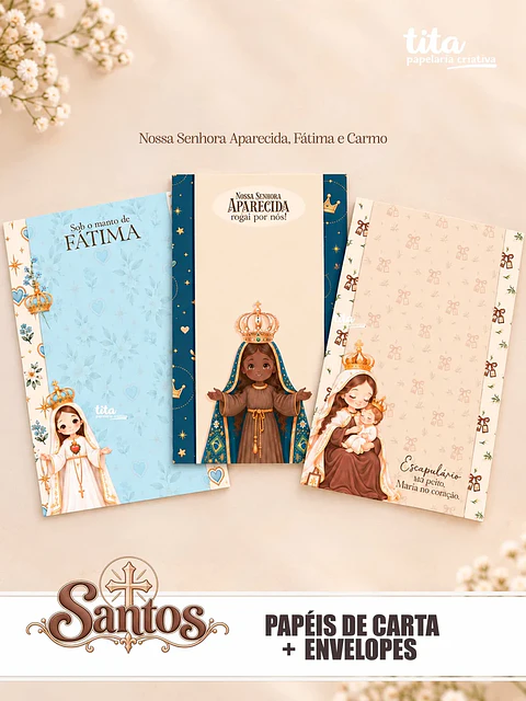 Santos – Papéis de Carta + Envelopes (Tita)