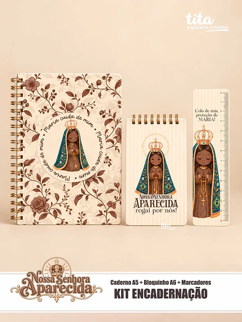 Santos – Nossa Senhora Aparecida – Encadernação (Tita)