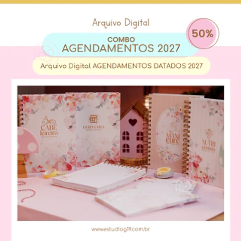 COMBO Agendamentos 2027 (Estúdio G19)