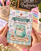 Capa e folhas caderno A5 estilo brochura Corujinhas – Dia dos Professores 2026 - Thumbnail 1