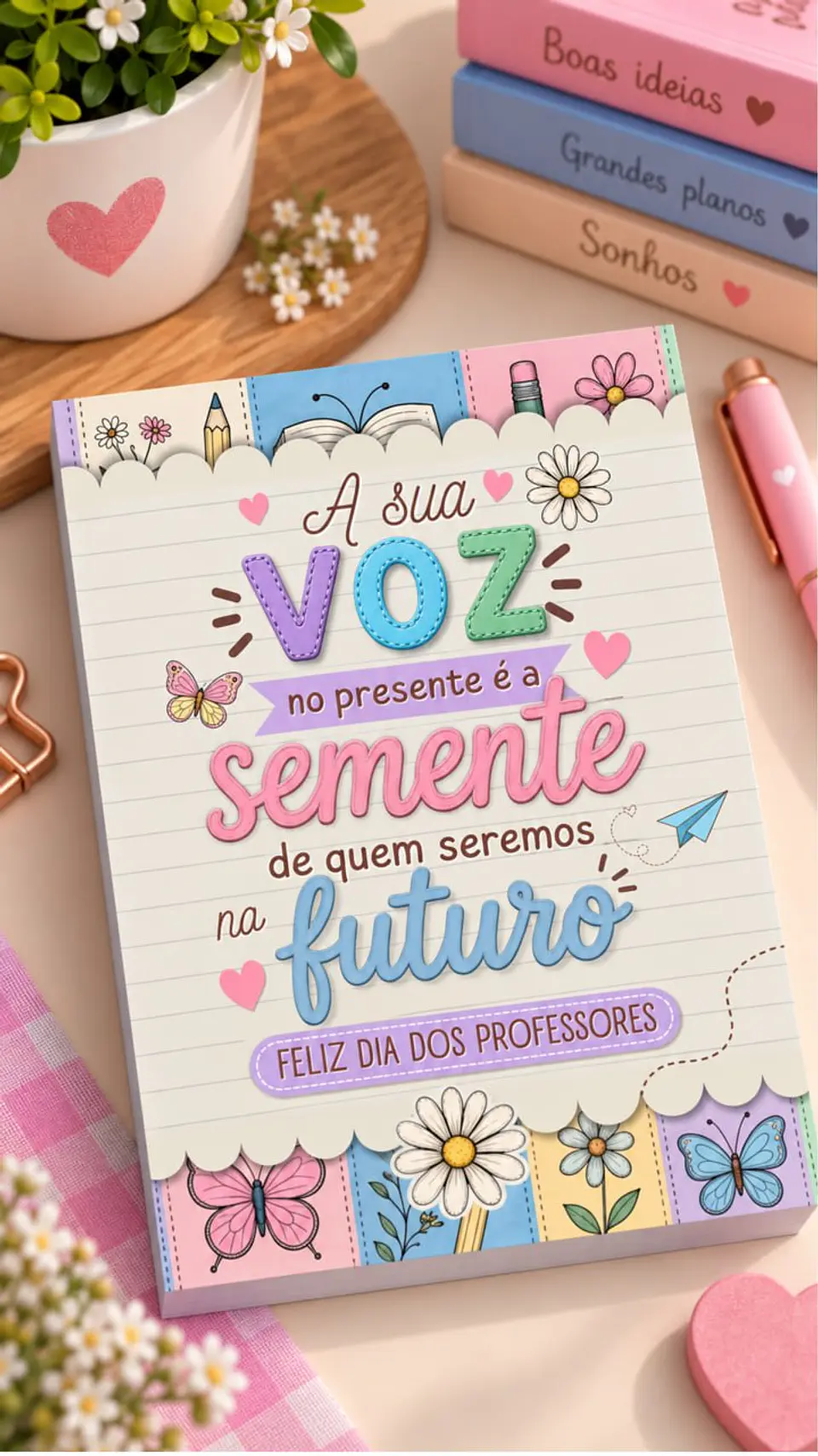 Bloquinhos destacáveis Menininhas – Dia dos Professores 2026 7