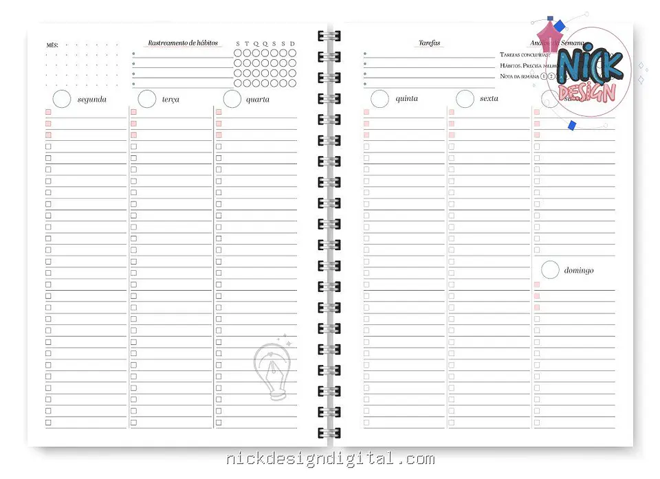 Miolo digital – Planner Spring Permanente 9