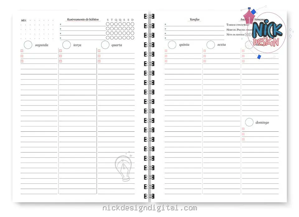 Miolo digital – Planner Spring Permanente 16