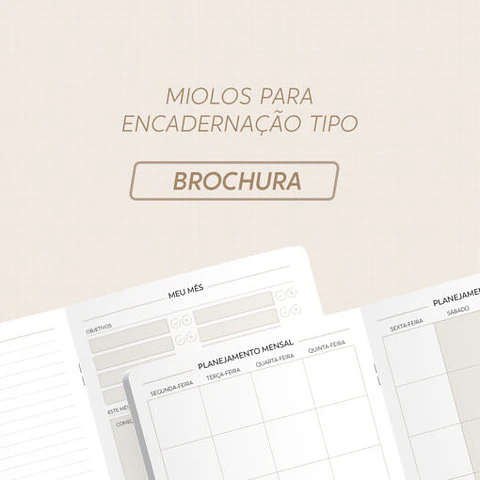 Planner Slim Modular / Trimestral | Não Datado – A5 – Brochura