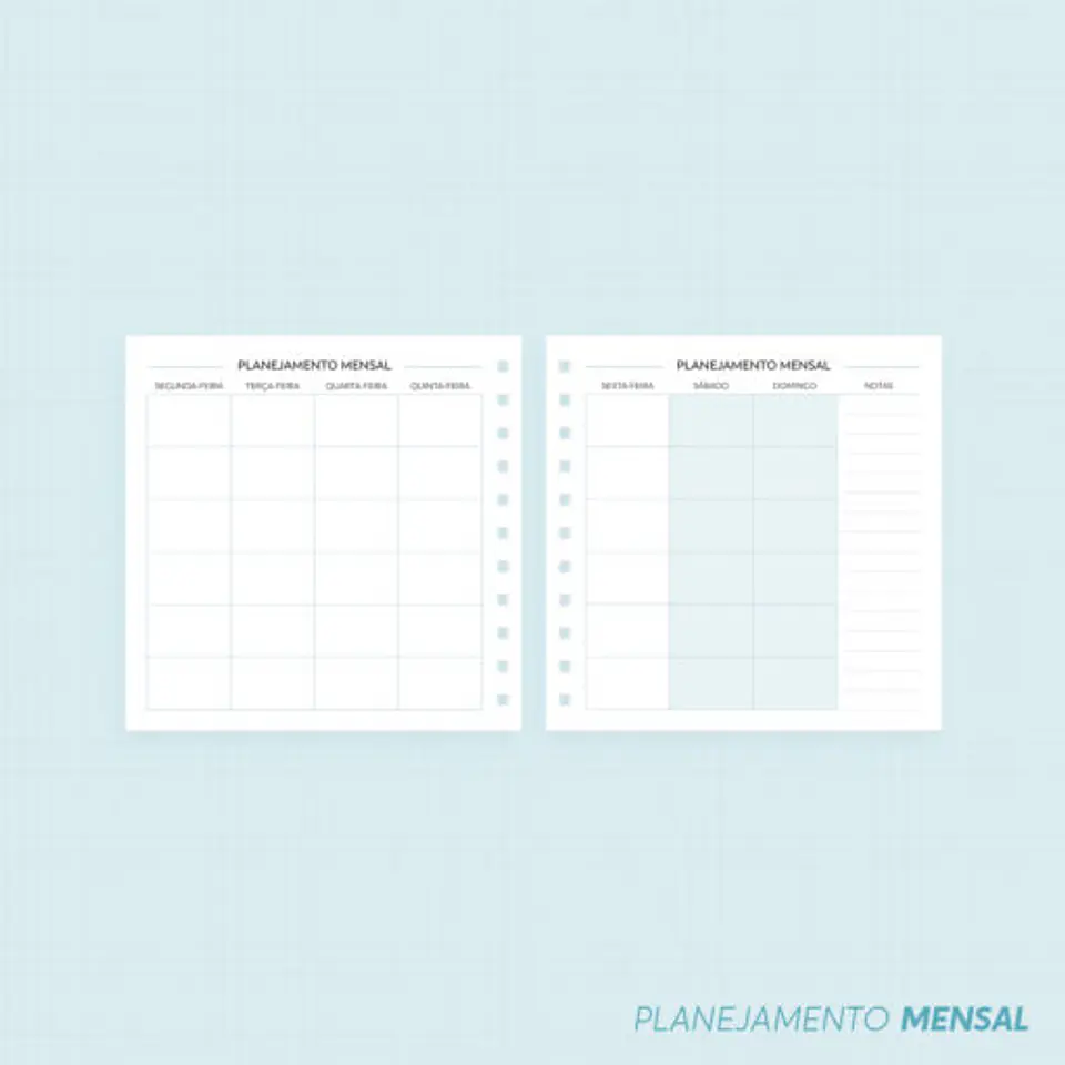 Planner Slim | Não Datado – Mini 5