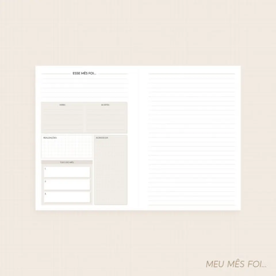 Planner Modular / Trimestral | Não Datado – A5 – Brochura 3