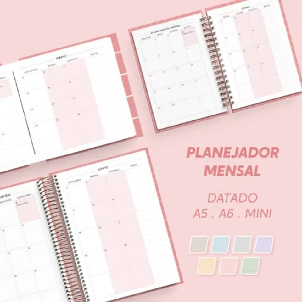 Planejador Mensal 2027 | Datado – A5, A6 e Mini 1