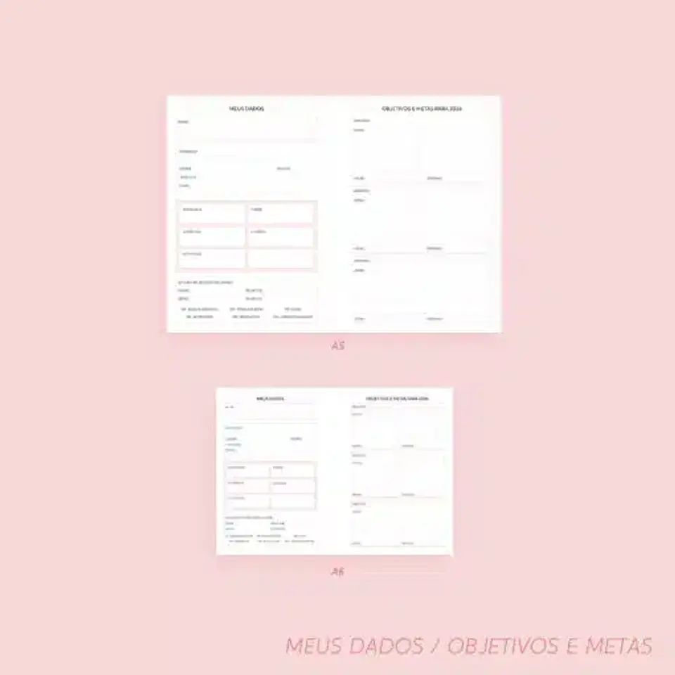 Planejador Mensal 2027 – Brochura | Datado – A5 e A6 4