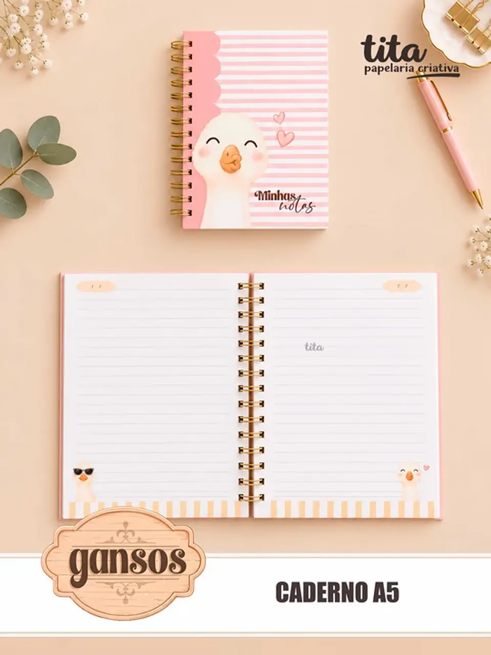 Gansos – Kit Encadernação 4