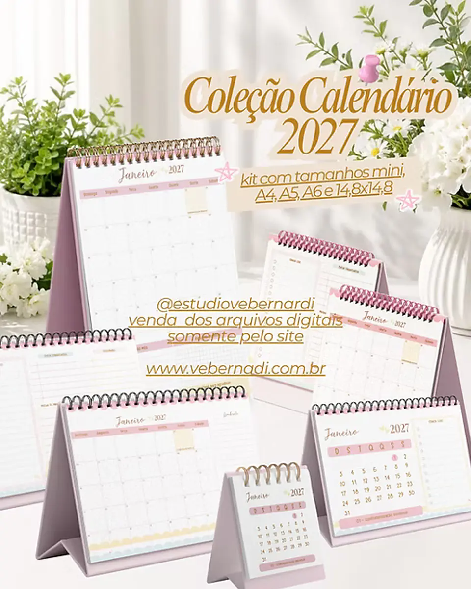 Coleção Calendário 2027 – Algodão Doce 1