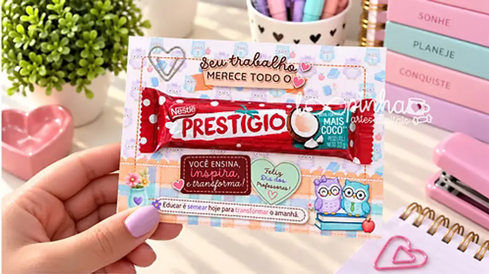 Card chocolate Prestígio e mini Talento – Dia dos Professores 2026 1