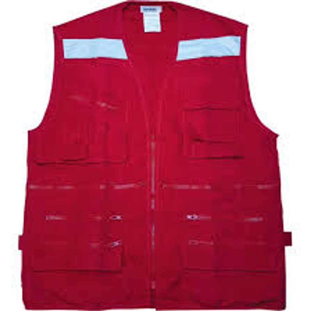 Chaleco Geologo Rojo Talla Xl 1