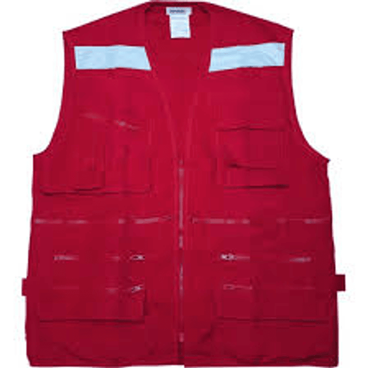 Chaleco Geologo Rojo Talla Xl 1