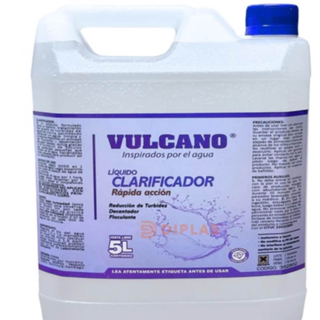 Clarificador Piscina 5lt. Vulcano 1