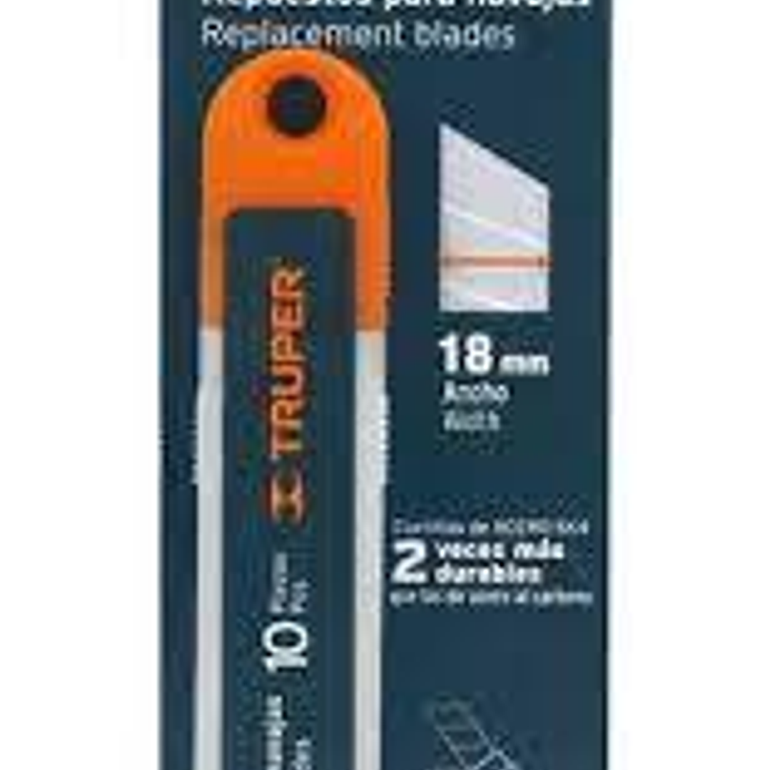 Repuesto Cuchillo Cartonero 10 Hojas Cod. 16965 1