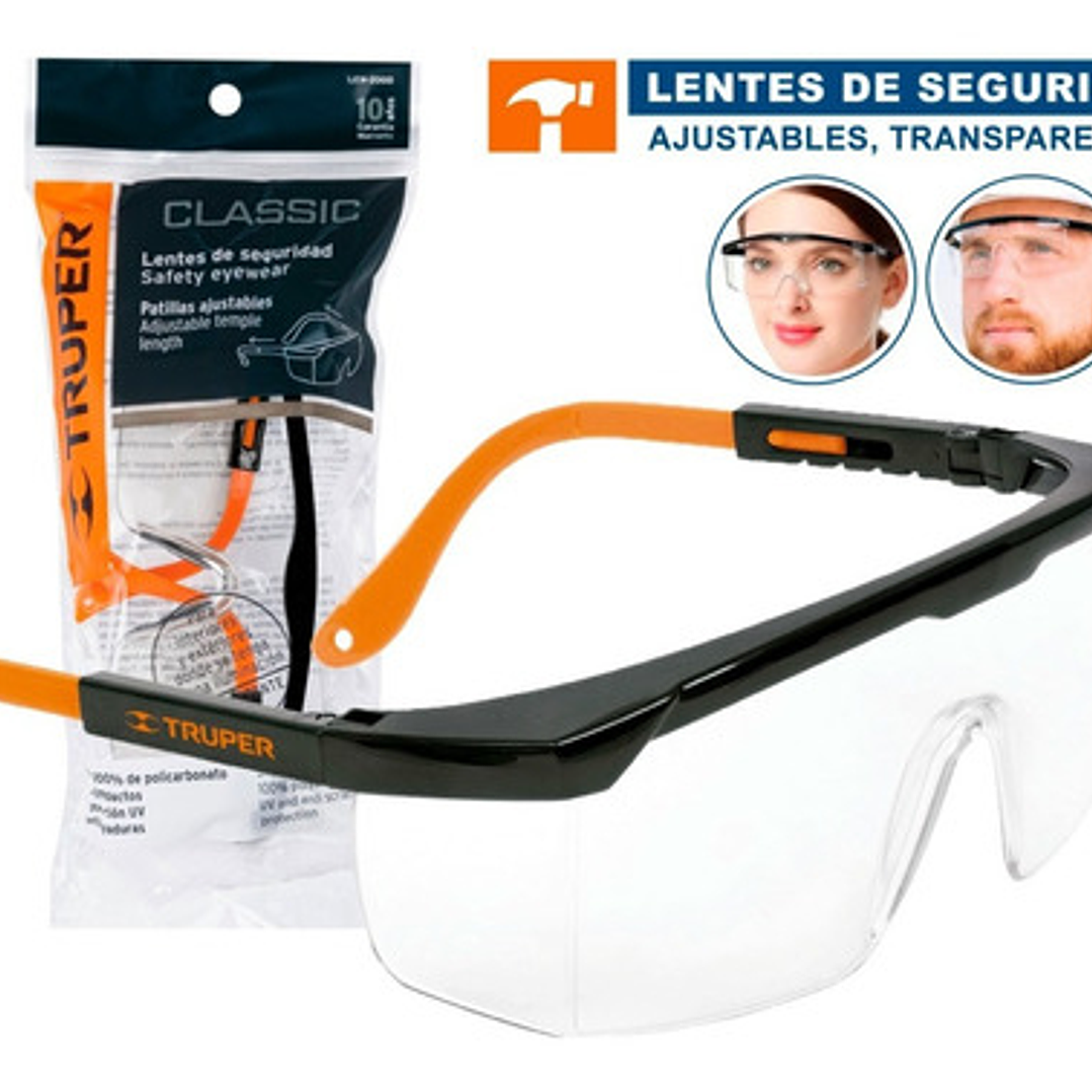 Lente De Seguridad Blanco Truper Cod. 14284 1