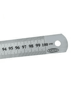 Regla Metalica 1mt Artel
