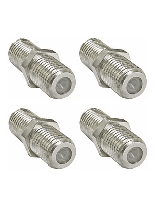 Union Conector Coaxial Rg6 (4 Unid) Volteck Cod. 48484