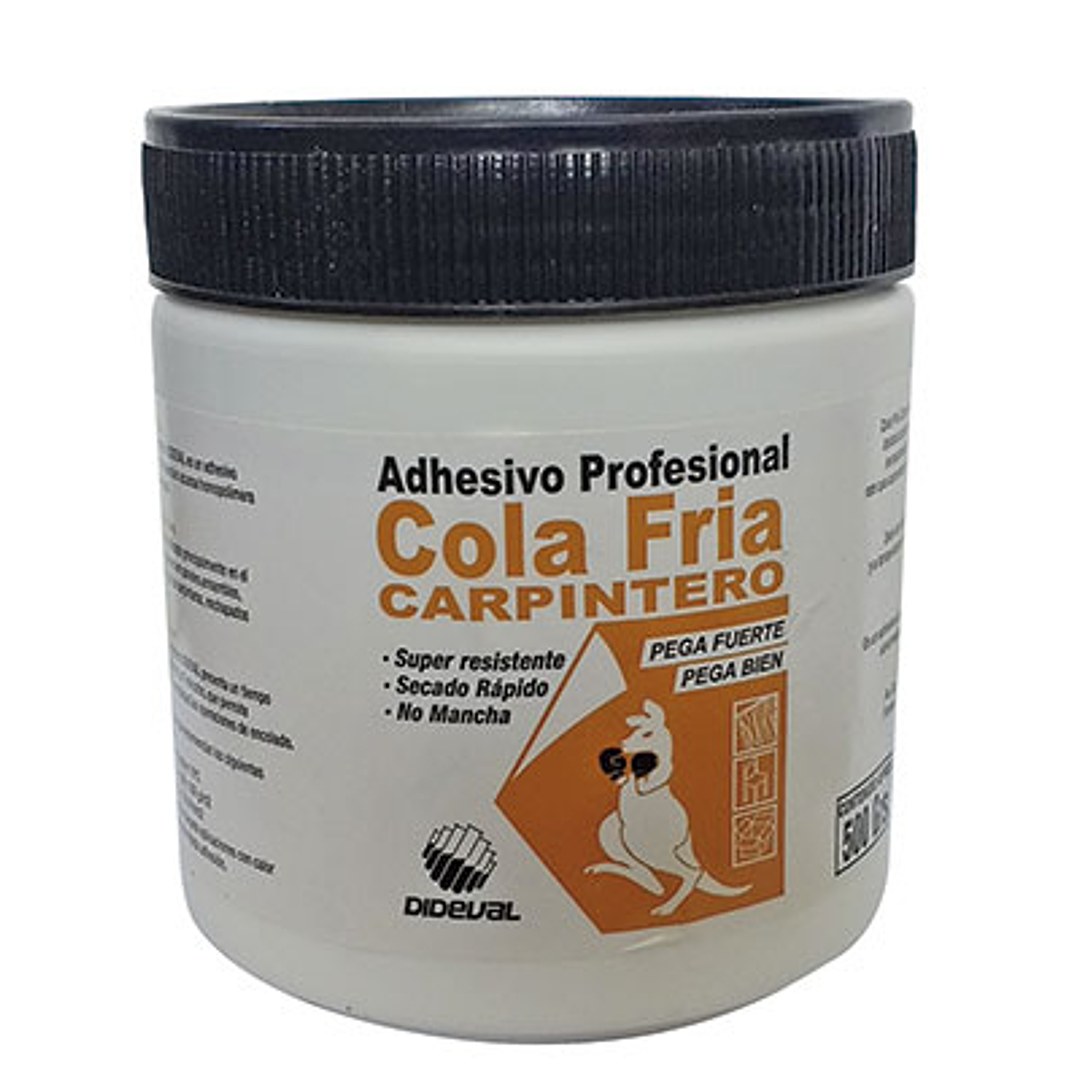 Cola Fria Profesional Carpintero 1/2 Kg. Dideval 1