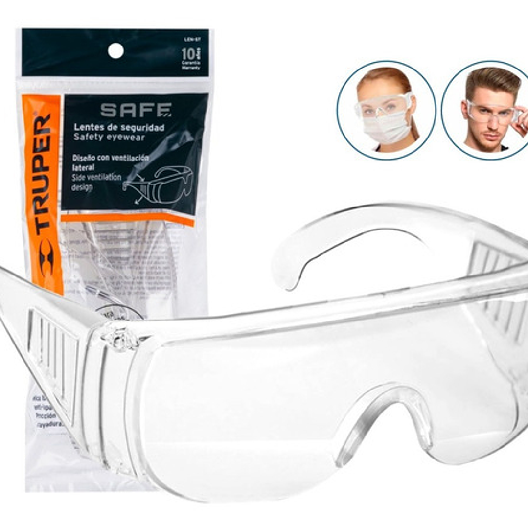 Lente De Seguridad Blancos Truper Cod.14252 1