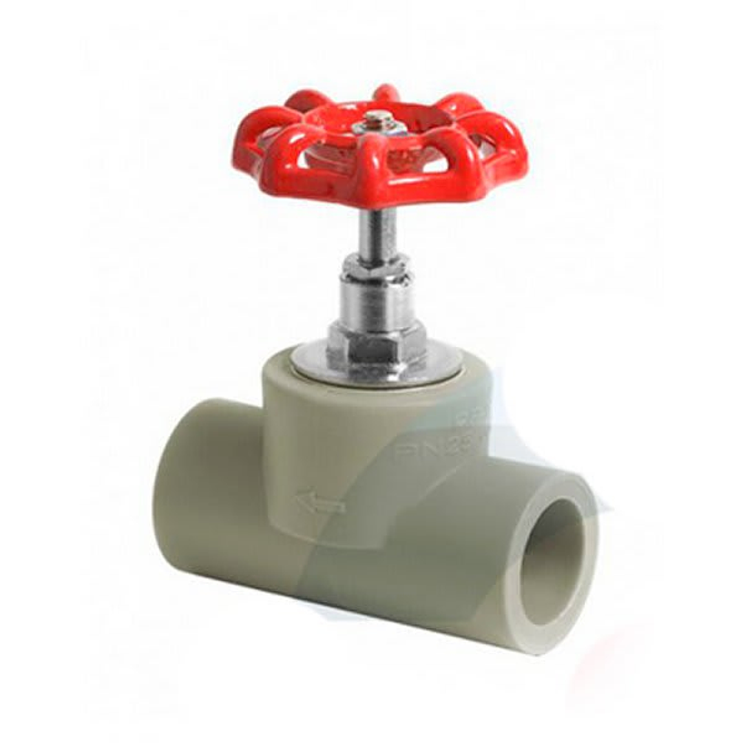 Llave Paso Ppr 25mm (Manilla Roja) 1