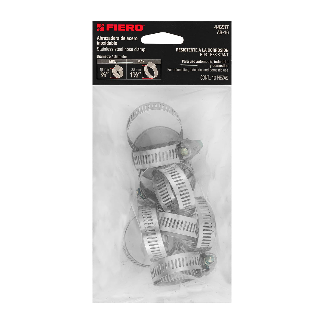 Abrazadera Metal 3/4 -1 1/2' 19mm-38mm Truper Cod. 44237 1