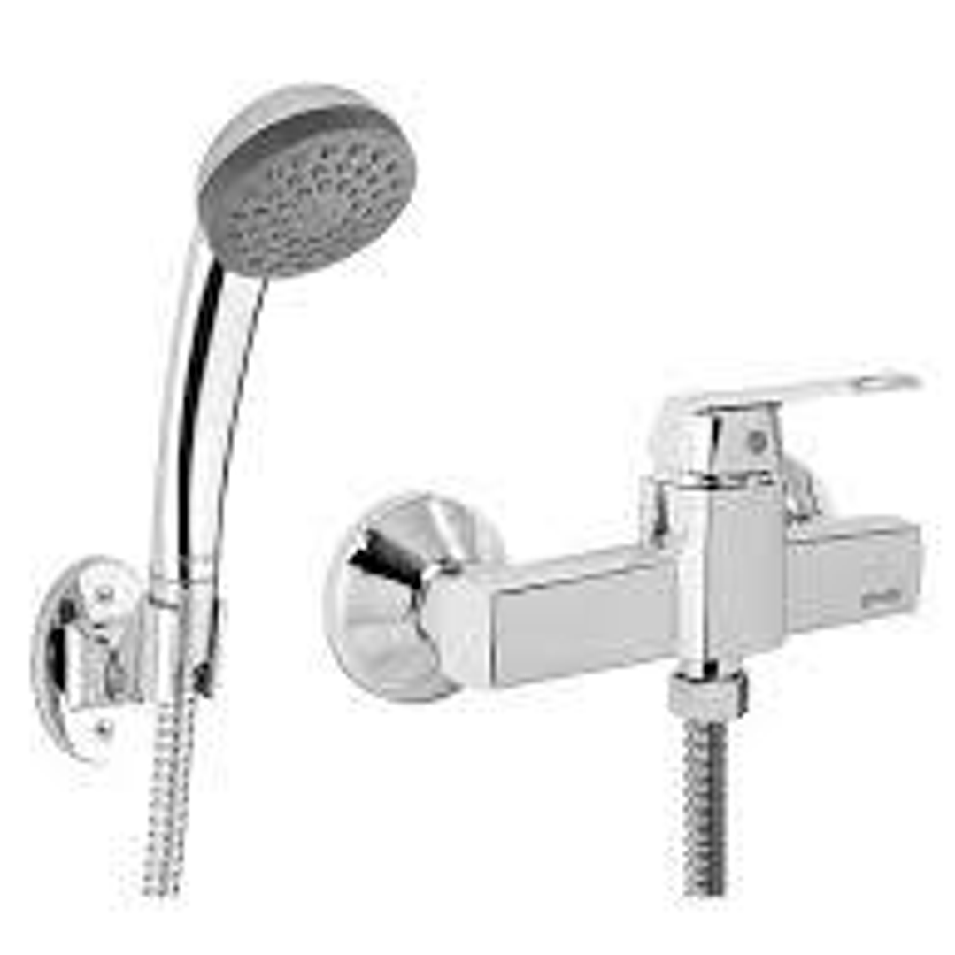 Llave Monomando Ducha Cromo Modena Stretto 1