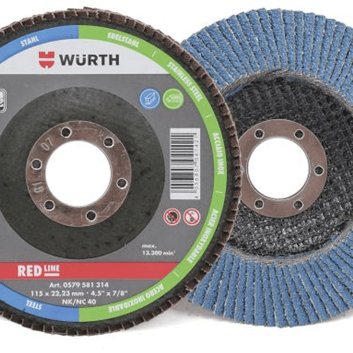 Disco Traslapado 60 Wurth Cod.581316 1