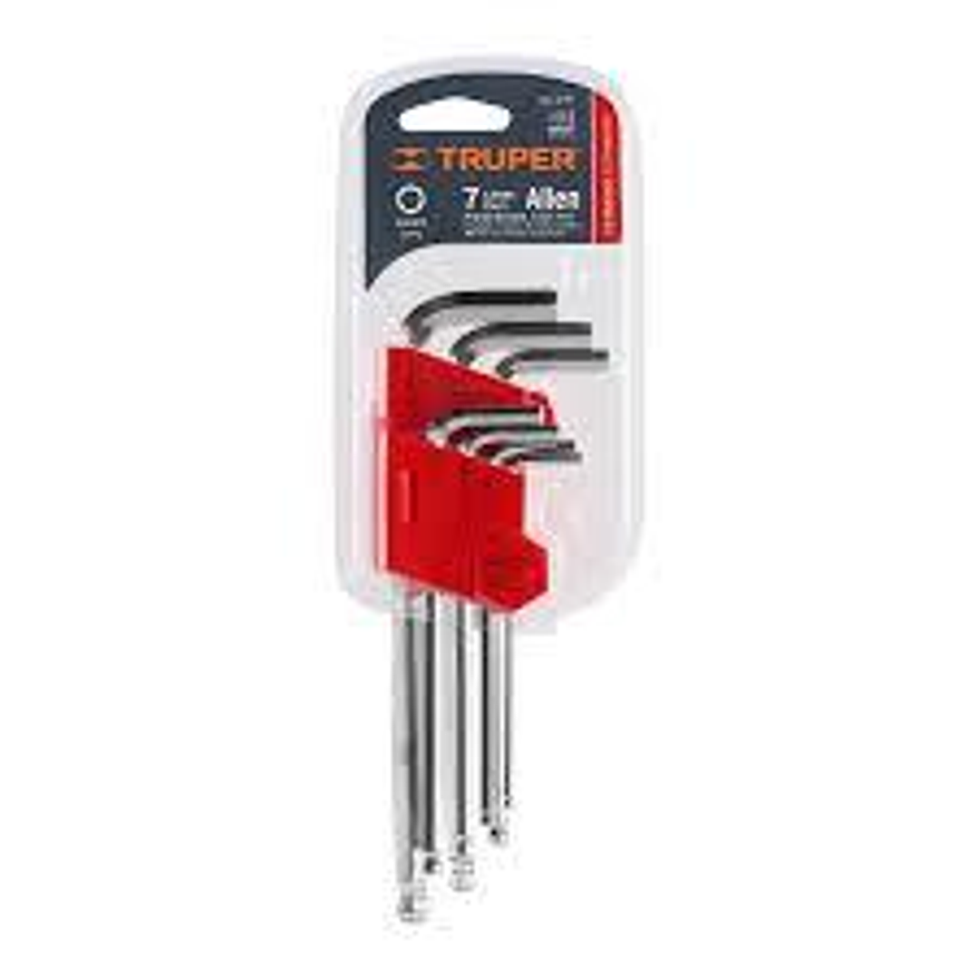 Juego 7 Llaves Allen Pulgada Truper Cod. 5551 1