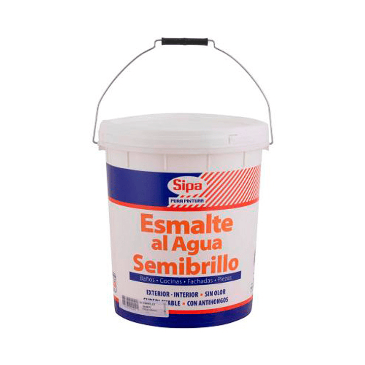 Esmalte Al Agua Semi Blanco Tineta Sipa 1