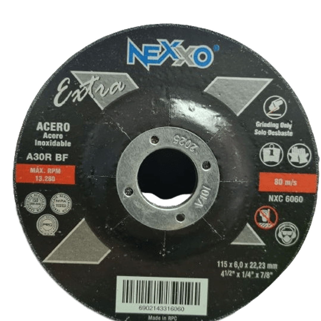 Disco Desbaste 4 1/2 Metal Nexxo 1