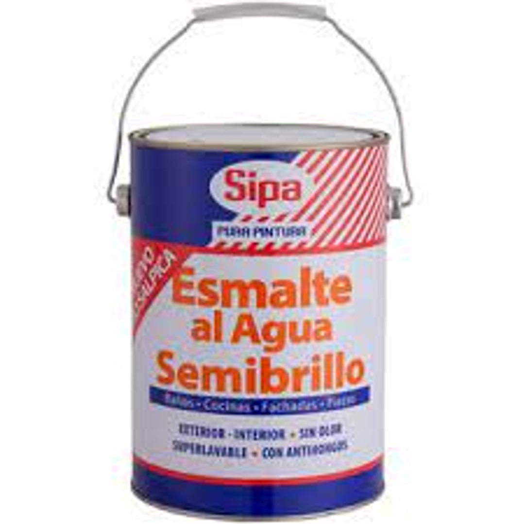 Esmalte Al Agua Semi Crema Sipa Gl 1