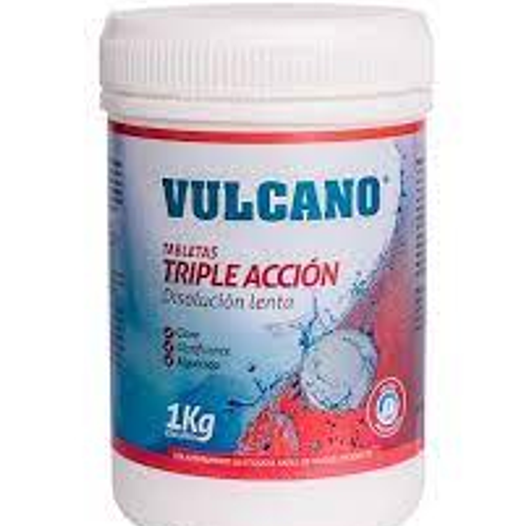Cloro Tableta Triple Accion 1 Kg Vulcano 1