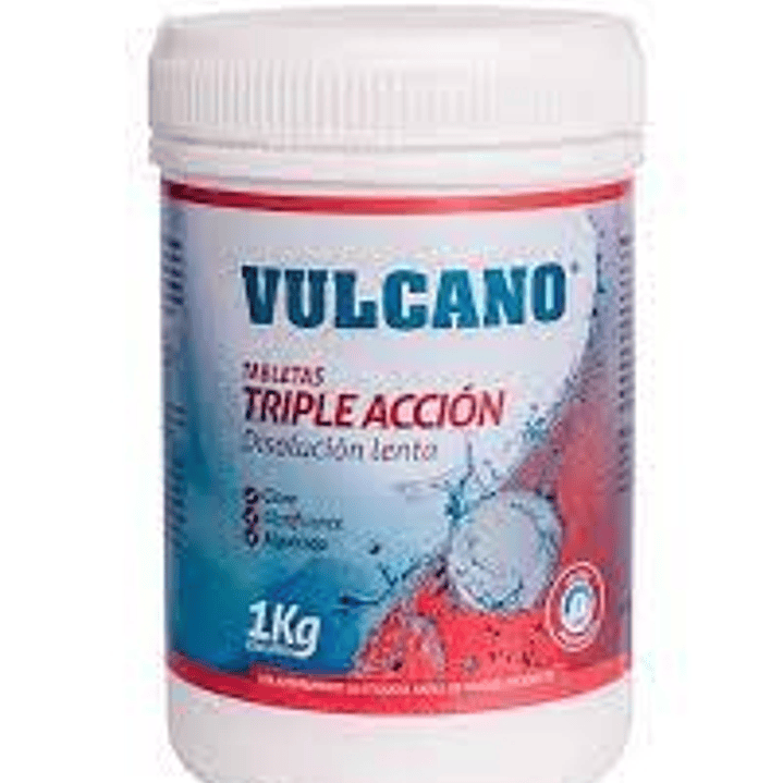 Cloro Tableta Triple Accion 1 Kg Vulcano 1