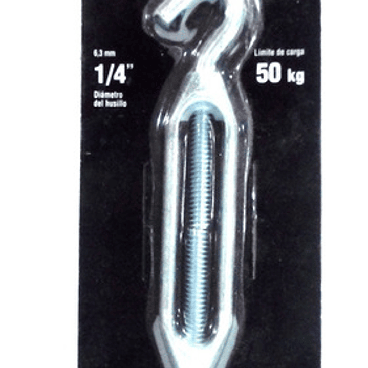 Tensor Gancho-Argolla 1/4 50kg Truper Cod. 44054 1
