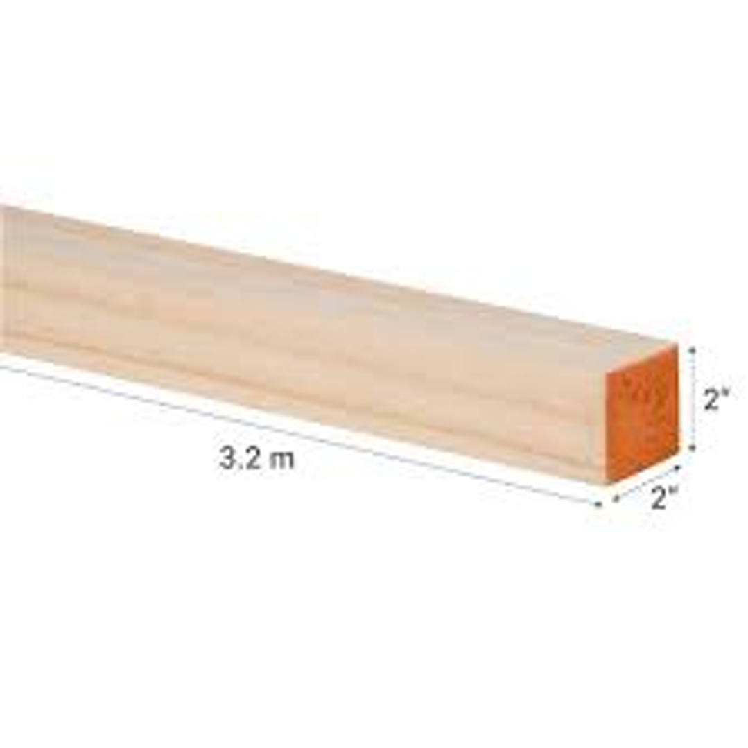 Madera Pino Cepillado 2 X 2 X 3.2 Mt 1