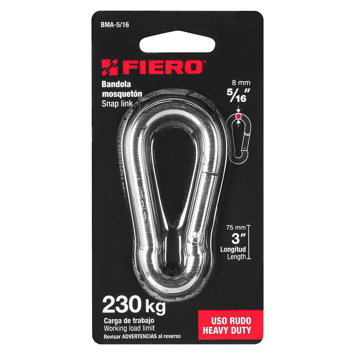 Mosqueton Acero 5/16 Truper Cod. 44039 1