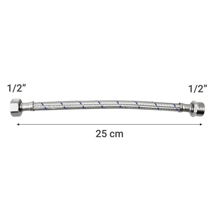 Flexible Agua 1/2 He-Hi 25cm Stretto 1