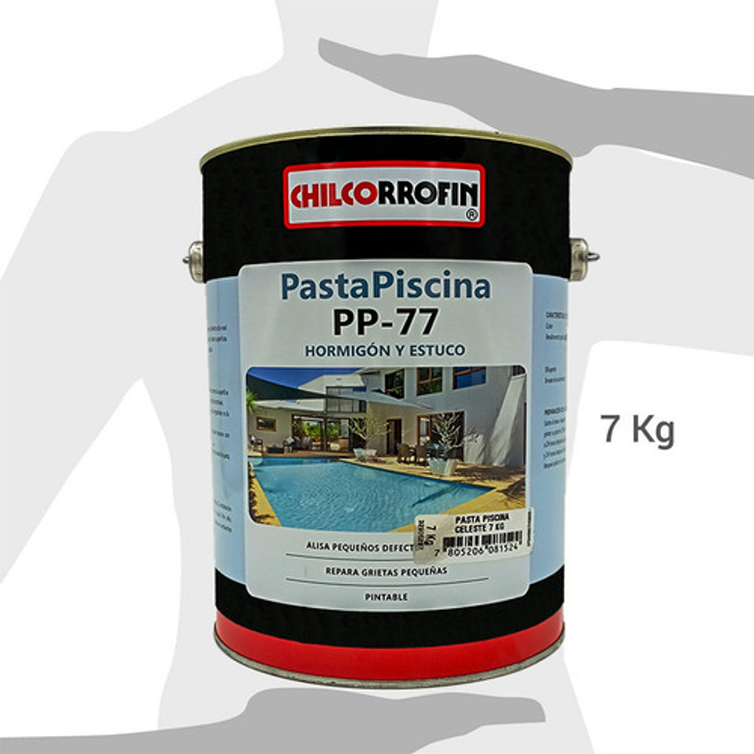 Pasta Piscina Pp-77 Celeste 7kg 1