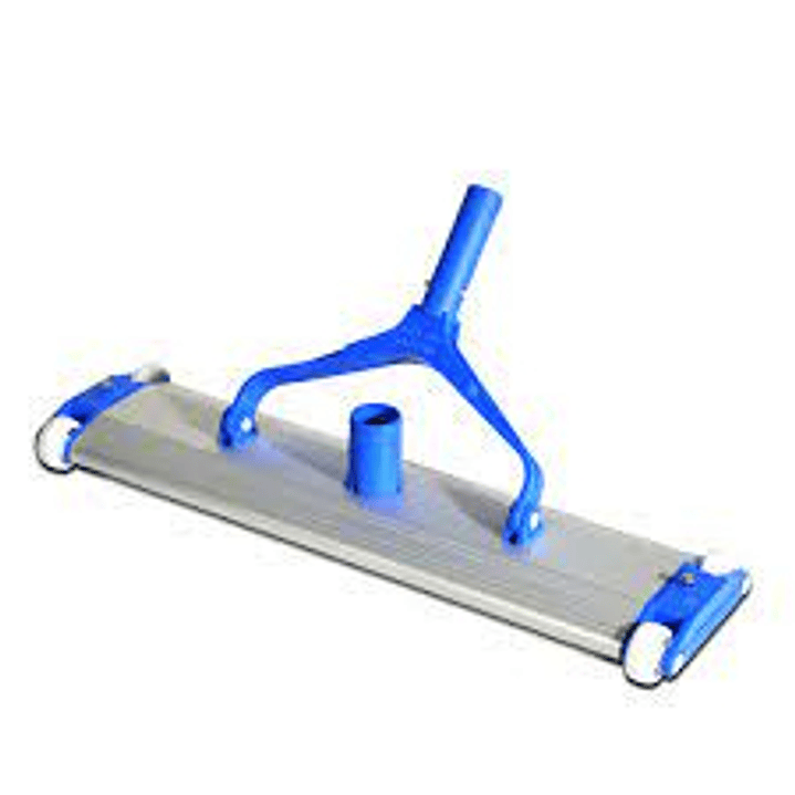 Limpia Fondos Aluminio 48cm 4 Ruedas Y Cepillo Vulcano 1