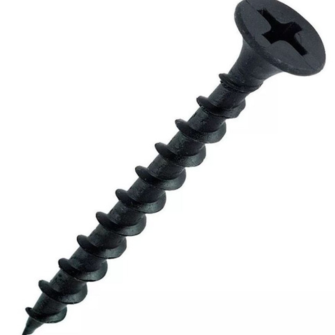 Tornillo Crs Caja 6 X 1 5/8 Negro 1