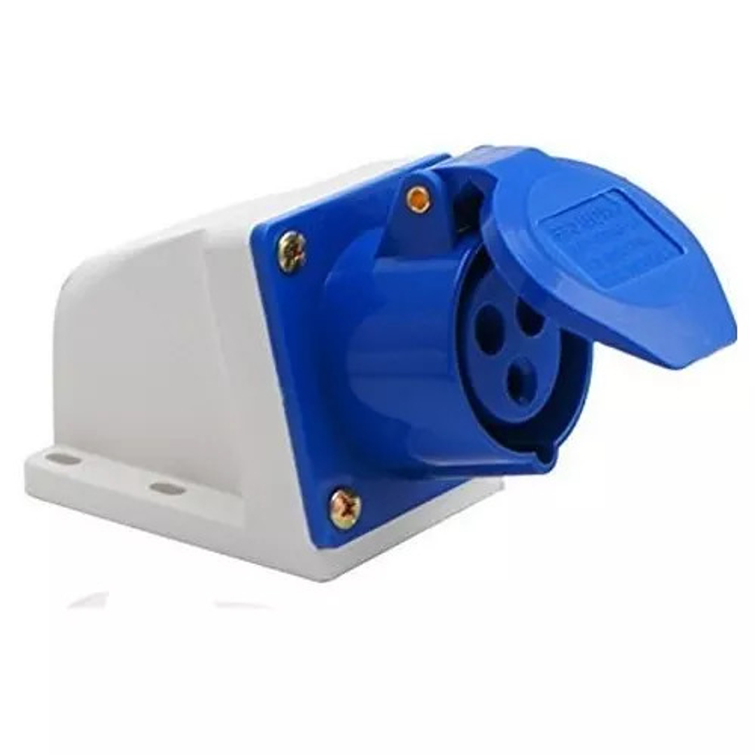 Enchufe Hembra Industrial 16a Sobrepuesto 2p +T 1