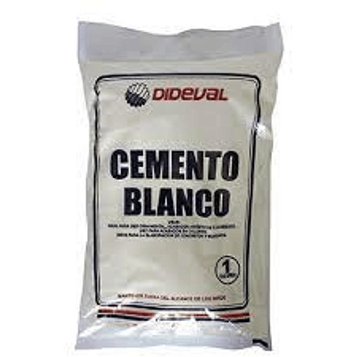 Cemento Blanco Dideval 1 Kg. 1