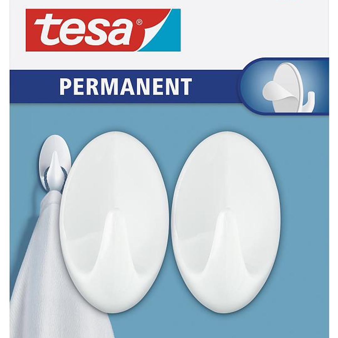 Gancho Oval X 2 Unid Tesa 1