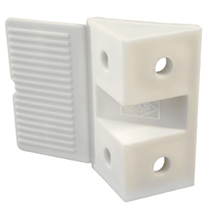 Escuadra Triangular Doble Blanco 1