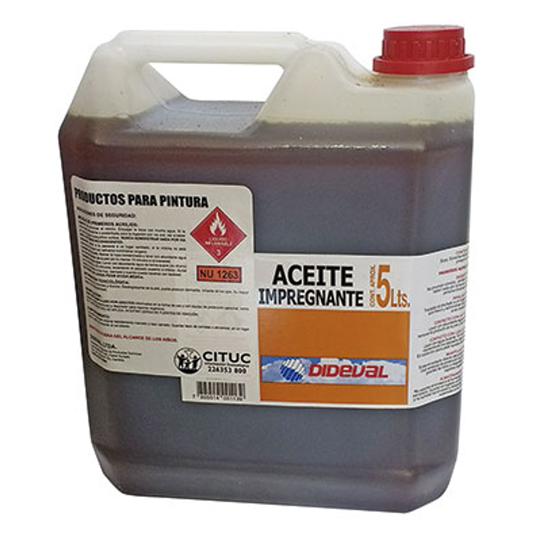 Aceite Impregnante Bidon 5lt. Dideval 1