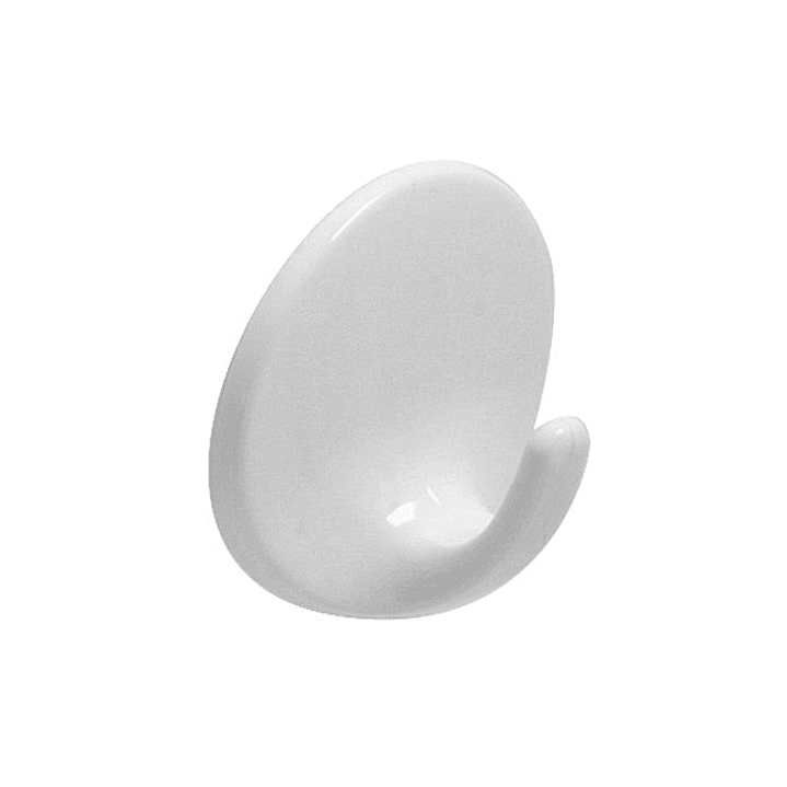 Gancho Redondo Blanco Plastico Cod. 20720 1